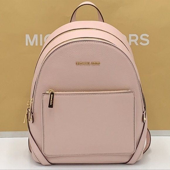 Michael Kors Adina Medium Backpack Leather Powder Blush - Picture 7 of 16